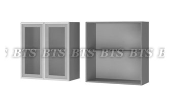 Шкаф настенный 2-дверный со стеклом 7В2 (арт.1347)