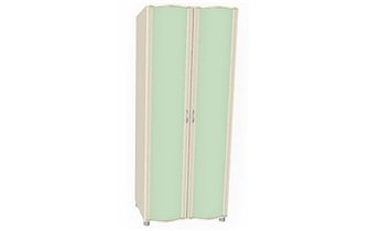 Шкаф для одежды Валерия ШК-105 дуб беленый/зеленый (арт.7468)