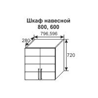 Шкаф навесной Стиль 