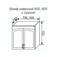 Шкаф навесной с сушкой Чили