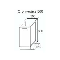 Стол мойка Этюд 