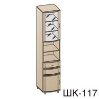 Шкаф многоцелевой Валерия ШК-117 дуб пасадена (арт.7404)